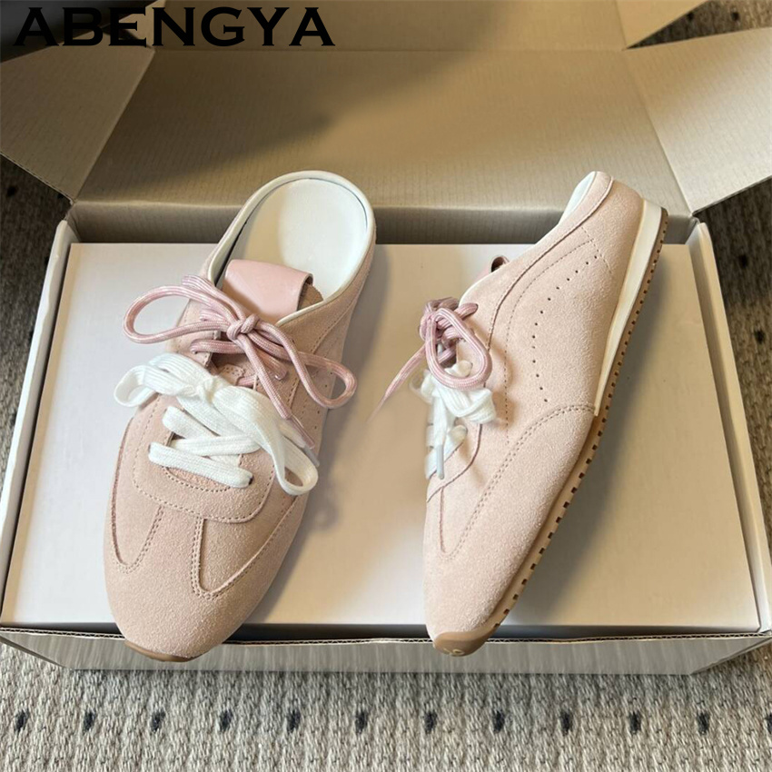 Running Shoes - Dames Casual Platte Slippers met Veters