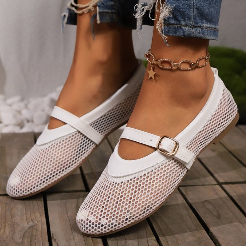 Sandals - Casual ademende mesh instapsandalen voor dames
