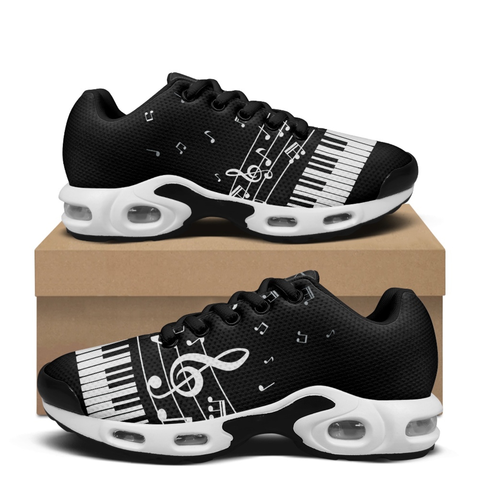 Air Cushion Jogger Shoes Men - PENSTROLL Piano Music Notes Moderne Sportschoenen
