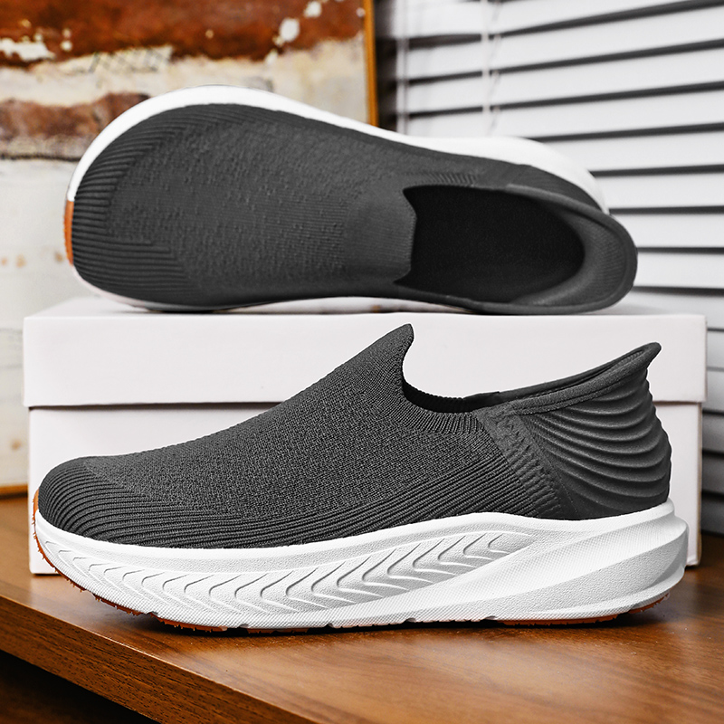 Wide Toe Box Running Sneakers - Herenslip-ins, blotevoeten schoenen, grote maten, brede