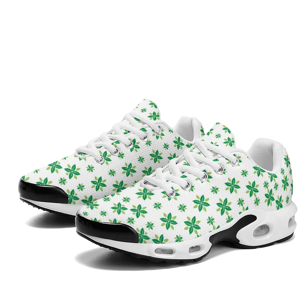 Breathable Mesh Athletic Shoes - Vierklaverblad print serie casual air-cushioned schoenen