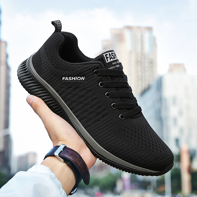 Knit Fabric Lace Up Sneakers - YRZL Sportschoenen voor heren Schoenen Sneakers