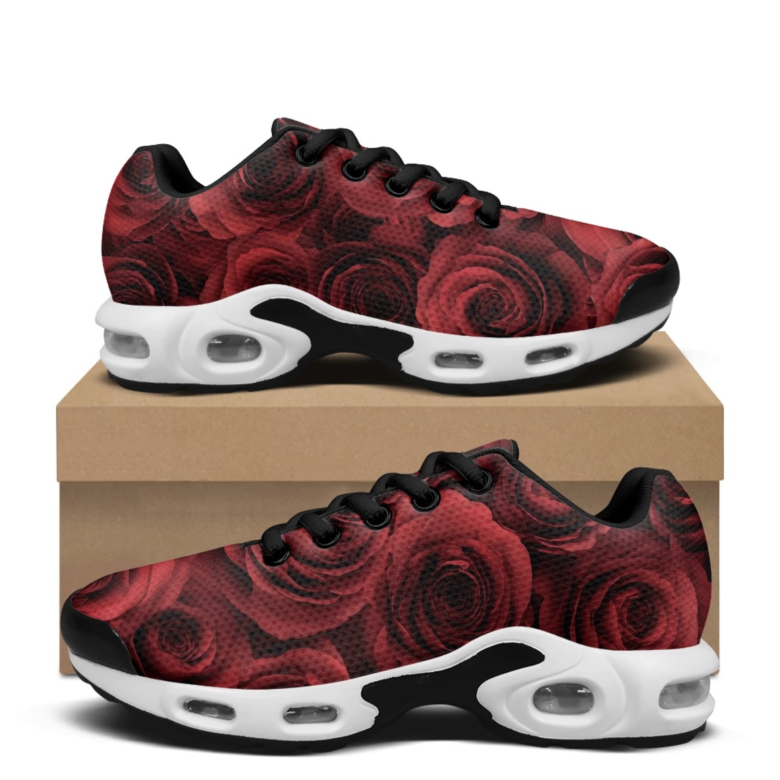 Air Cushion Jogger Shoes Men - PENSTROLL Volledig Rode Rozen Air Cushion