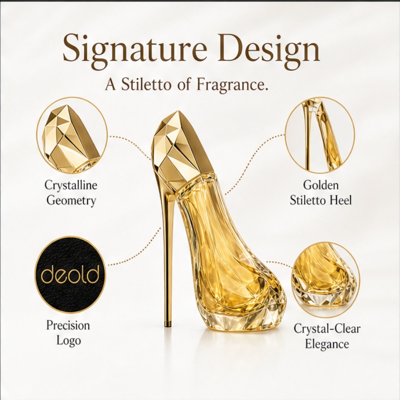 Luxueus gouden damesparfum in  - Heels recensie en prijs