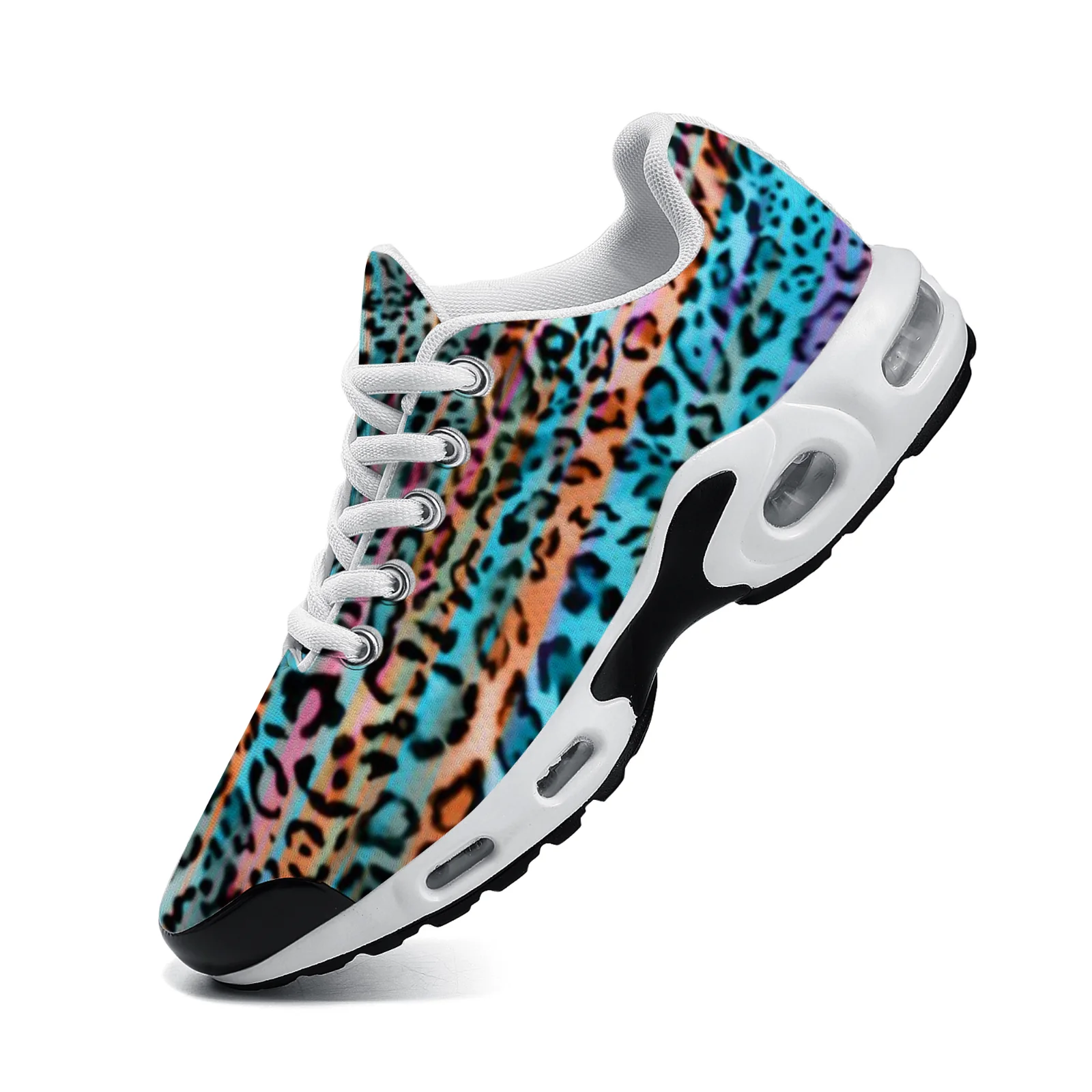 Aanpasbare blauwe luipaardprin - Breathable Mesh Athletic Shoes recensie en prijs