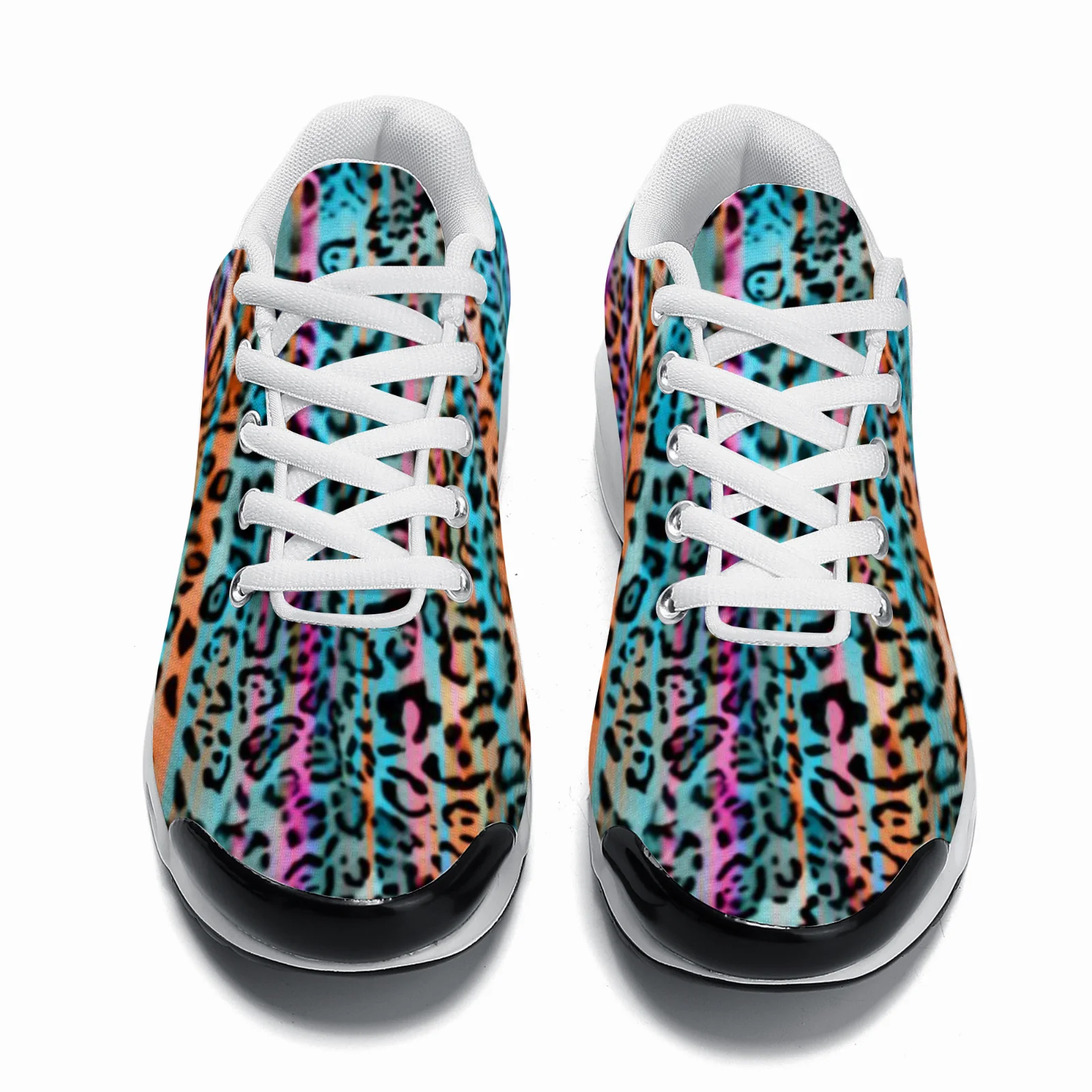 Aanpasbare blauwe luipaardprin - Breathable Mesh Athletic Shoes recensie en prijs