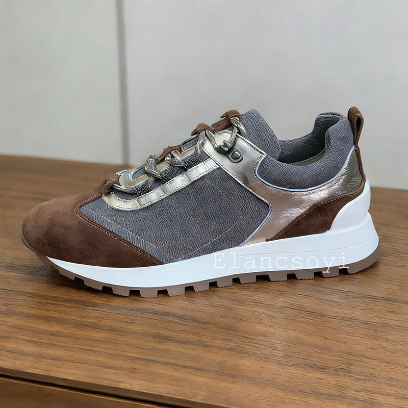 Sneakers Dames Lace Up String  - Knit Fabric Lace Up Sneakers recensie en prijs