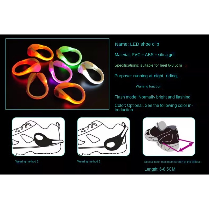 2024 Lichtgevende schoenclip L - Reflective Night Running Shoes recensie en prijs
