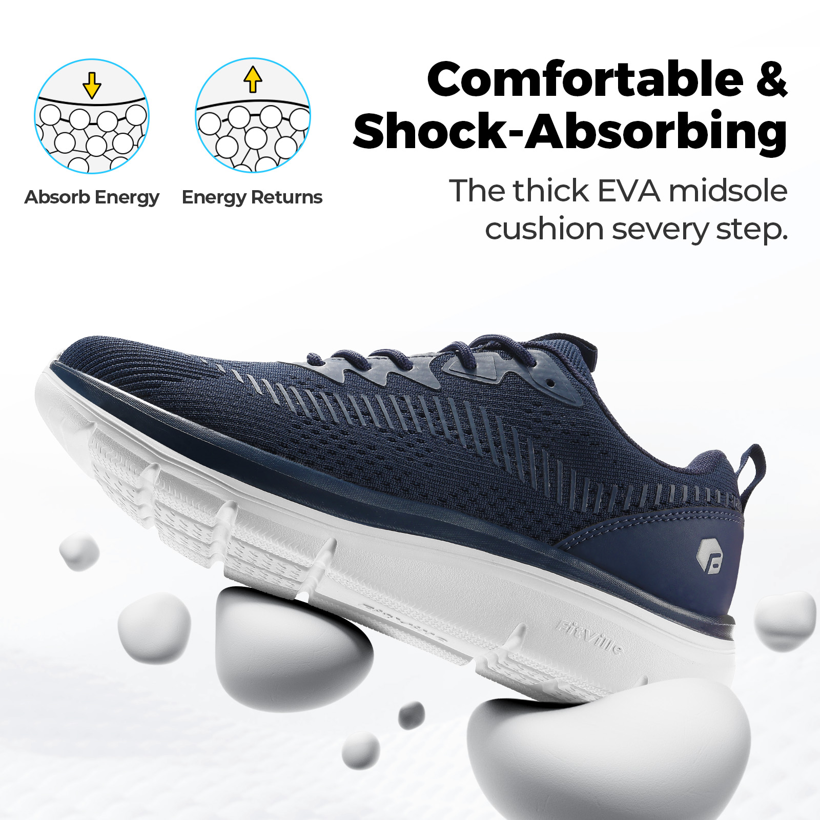 FitVille Herenwandelschoenen L - Breathable Mesh Athletic Shoes recensie en prijs