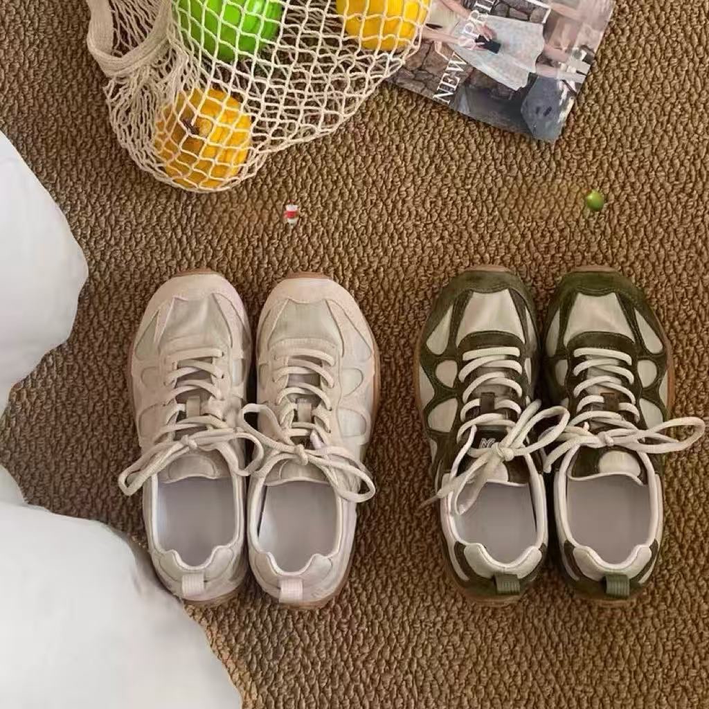 Vintage patchwork veterschoene - Sneakers recensie en prijs