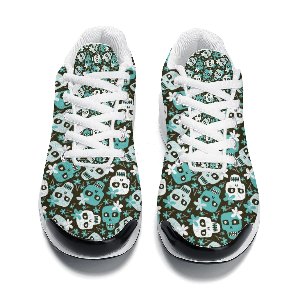 Groene schedelprint casual sch - Breathable Mesh Athletic Shoes recensie en prijs