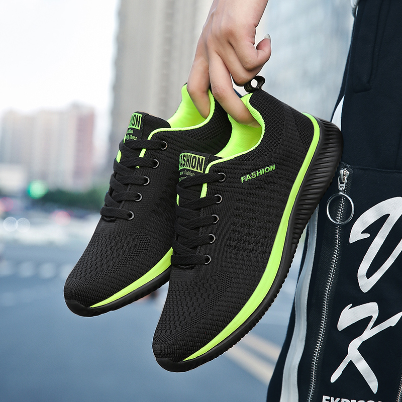 YRZL Sportschoenen voor heren  - Knit Fabric Lace Up Sneakers recensie en prijs