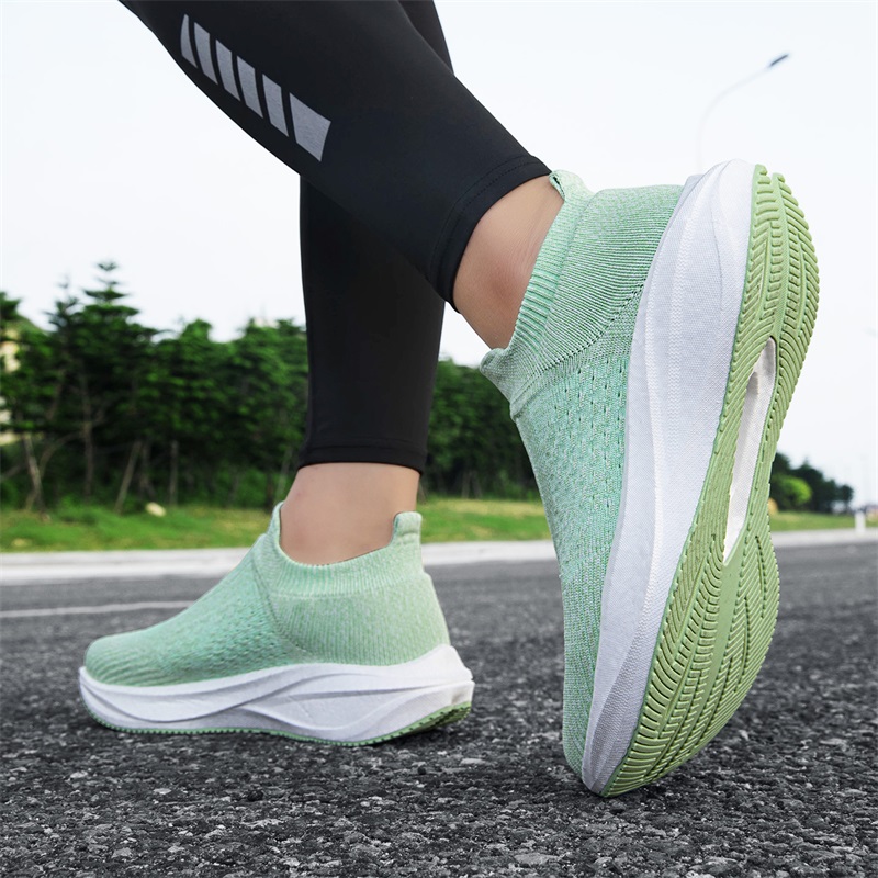 Unisex Slip-on Sock Running Sh - Knit Fabric Lace Up Sneakers recensie en prijs