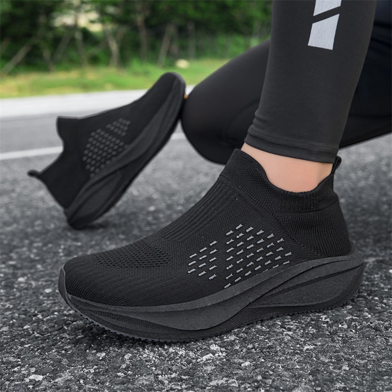 Unisex Slip-on Sock Running Sh - Knit Fabric Lace Up Sneakers recensie en prijs